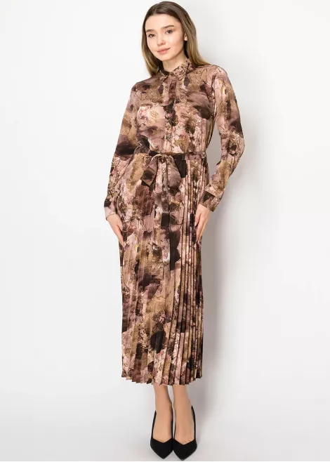 Rosewood Pleated Midi Dress Rosewood Pleated Midi Dress