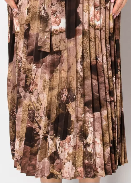 Rosewood Pleated Midi Dress