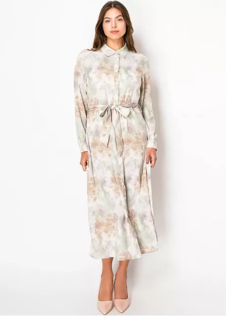 Lavender Sage Belted Dress