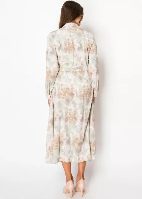 Lavender Sage Belted Dress