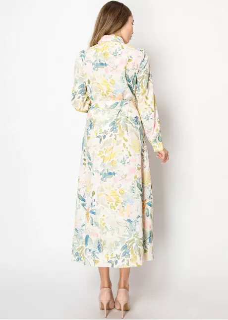 Spring Hues Floral Dress