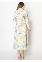 Spring Hues Floral Dress