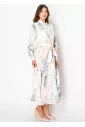 Soft Cloud Watercolor Shirt Dress