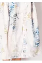 Soft Cloud Watercolor Shirt Dress