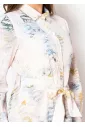 Soft Cloud Watercolor Shirt Dress