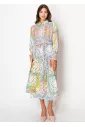 Multi-Hue Patchwork Dress