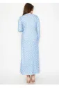 Sky Dot Tie-Waist Dress