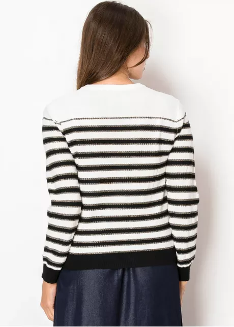 Classic Black & White Stripe Sweater