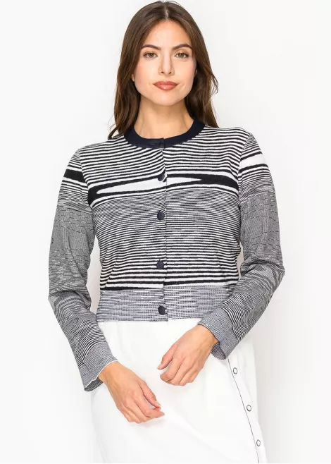 Black and White Graphic Cardigan Black and White Graphic Cardigan