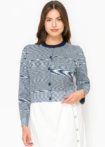 Tidal Stripe Knit Cardigan