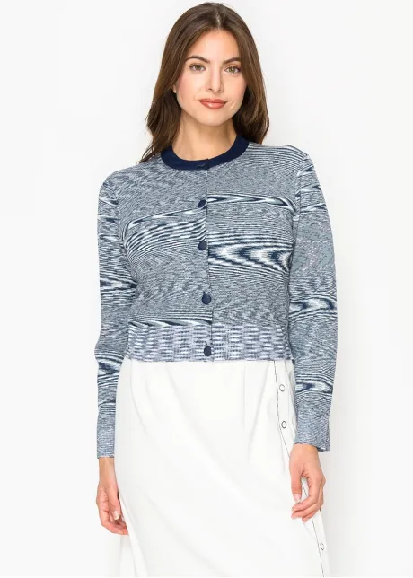 Tidal Stripe Knit Cardigan