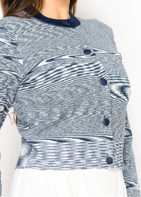 Tidal Stripe Knit Cardigan