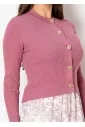 Dusty Rose Ribbed Cardigan