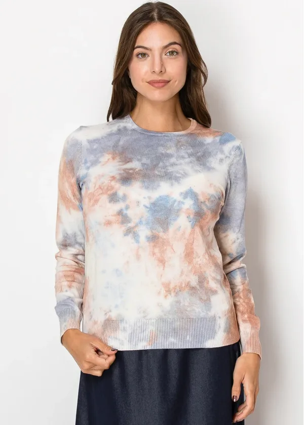 Sunset Hues Tie-Dye Sweater