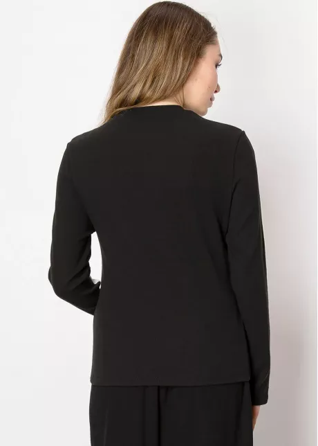Classic Black Knit Pullover