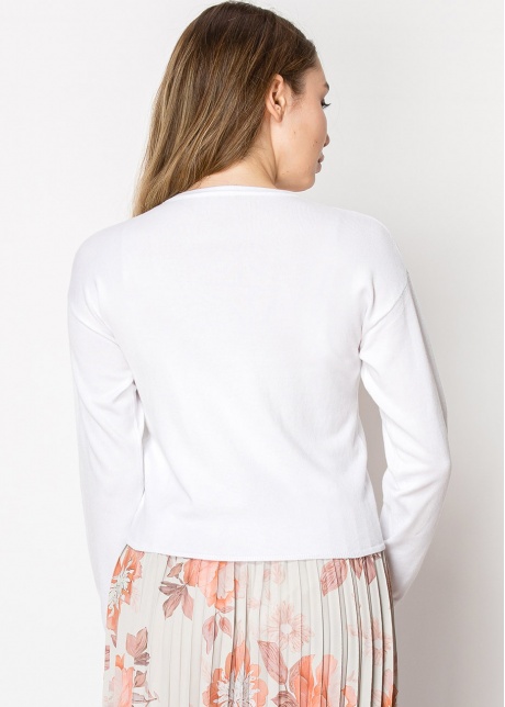 Simple White Crewneck Sweater