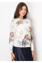 Off-White & Floral Harmony Sweater