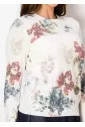 Off-White & Floral Harmony Sweater