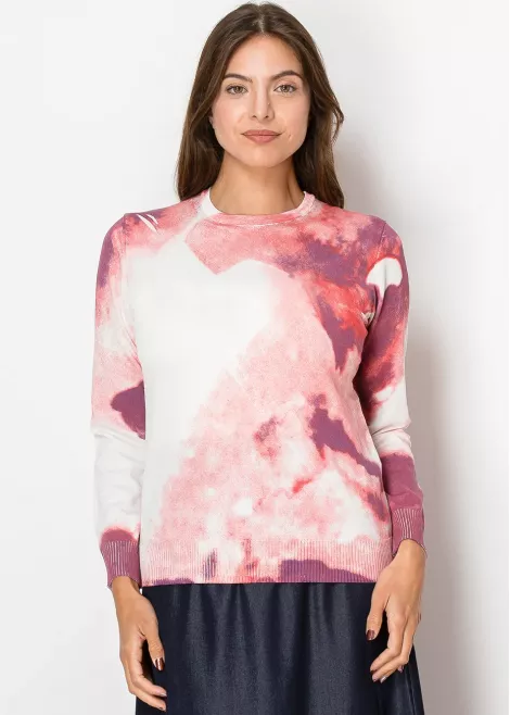 Pink Sunset Tie-Dye Sweater Pink Sunset Tie-Dye Sweater