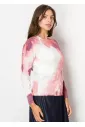 Pink Sunset Tie-Dye Sweater