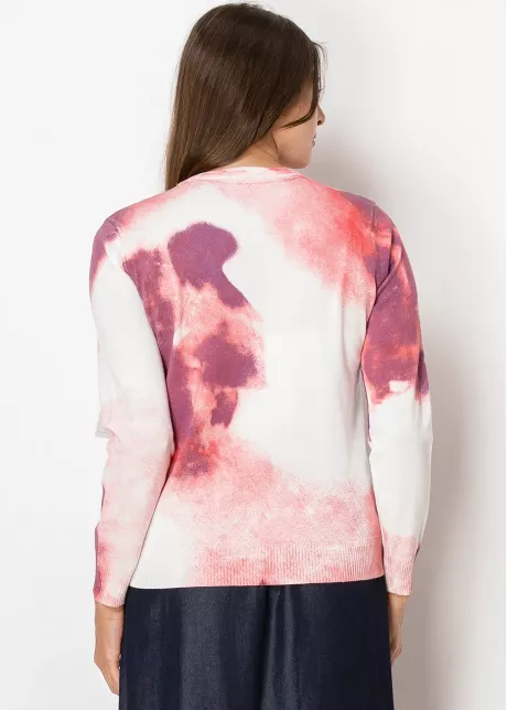 Pink Sunset Tie-Dye Sweater