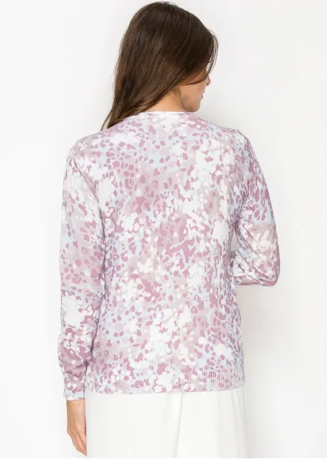 Lavender Bloom Knit Sweater