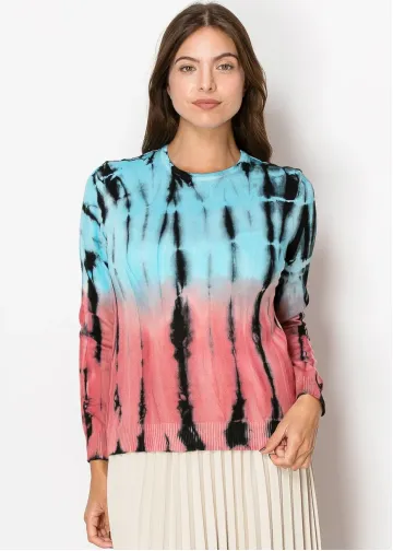 Pastel Tie-Dye Knit Pullover