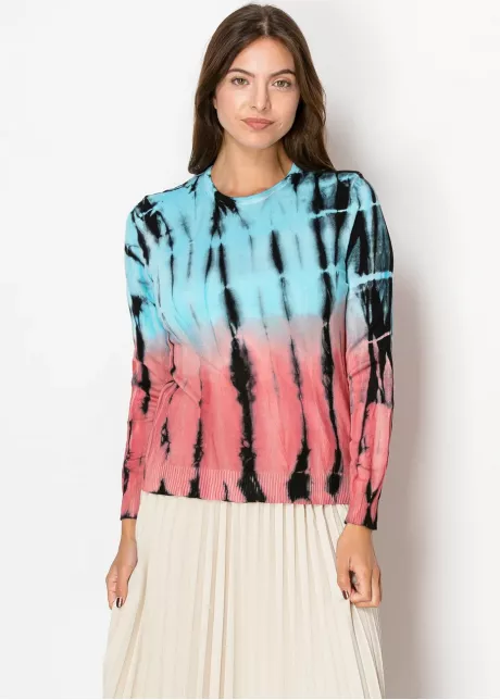 Pastel Tie-Dye Knit Pullover