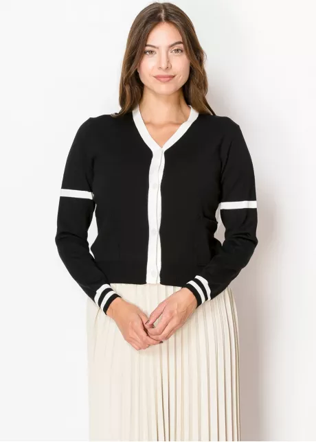 Black & White Harmony Cardigan