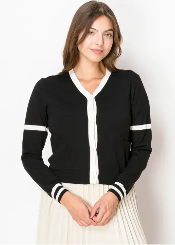 Black & White Harmony Cardigan