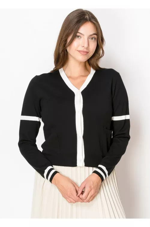 Black & White Harmony Cardigan