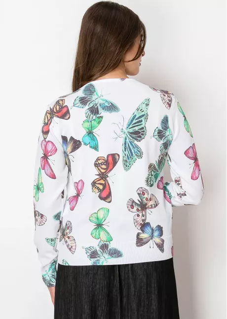 White Whisper Butterfly Sweater