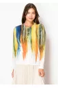 Painted Horizon Buttoned Cardigan