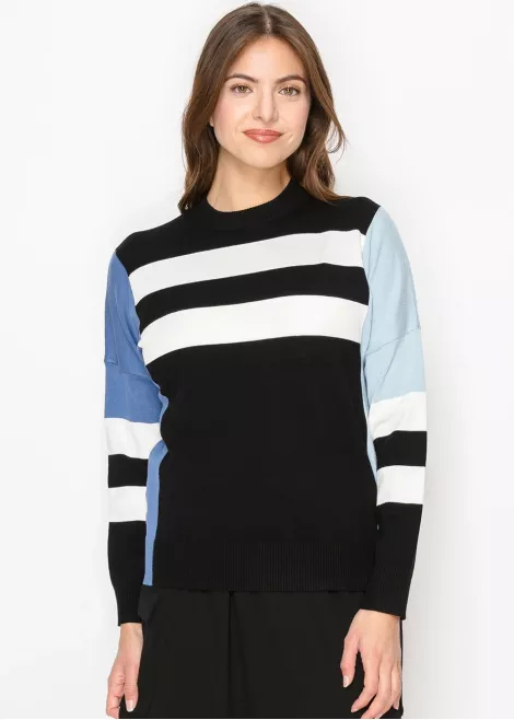Blue & Black Striped Sweater Blue & Black Striped Sweater
