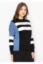 Blue & Black Striped Sweater