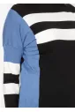 Blue & Black Striped Sweater