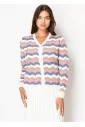 Pastel Ripple Buttoned Cardigan