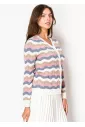 Pastel Ripple Buttoned Cardigan