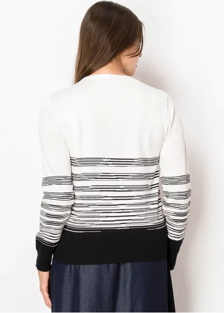 Sketch Stripe V-Neck Cardigan