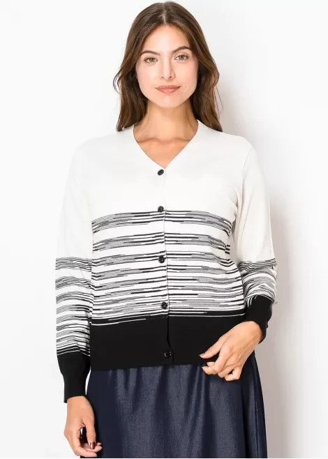 Sketch Stripe V-Neck Cardigan Sketch Stripe V-Neck Cardigan