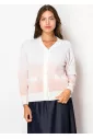 Blush Fade Knit Cardigan with Pockets