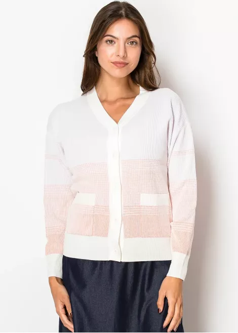 Blush Fade Knit Cardigan with Pockets Blush Fade Knit Cardigan with Pockets