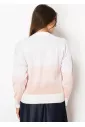 Blush Fade Knit Cardigan with Pockets