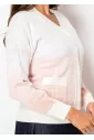 Blush Fade Knit Cardigan with Pockets