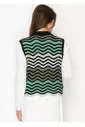 Mint Green Wave Knit Vest