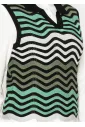 Mint Green Wave Knit Vest