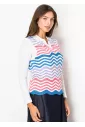 Wavy Pastel Striped Knit Vest