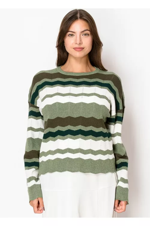 Olive Ridge Knit Sweater