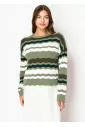 Olive Ridge Knit Sweater