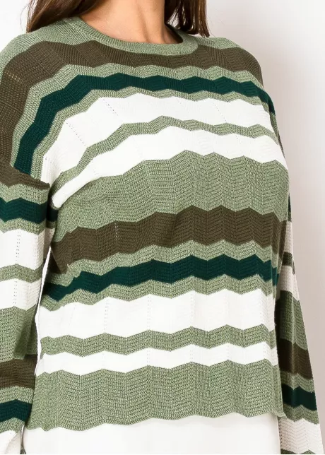 Olive Ridge Knit Sweater